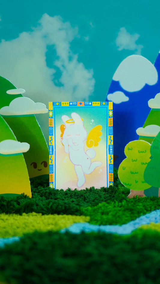 Bunny Angel Postcard 4x6