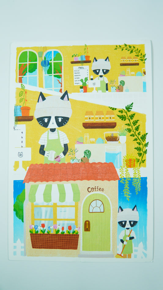 Cat Barista 11x17 Poster