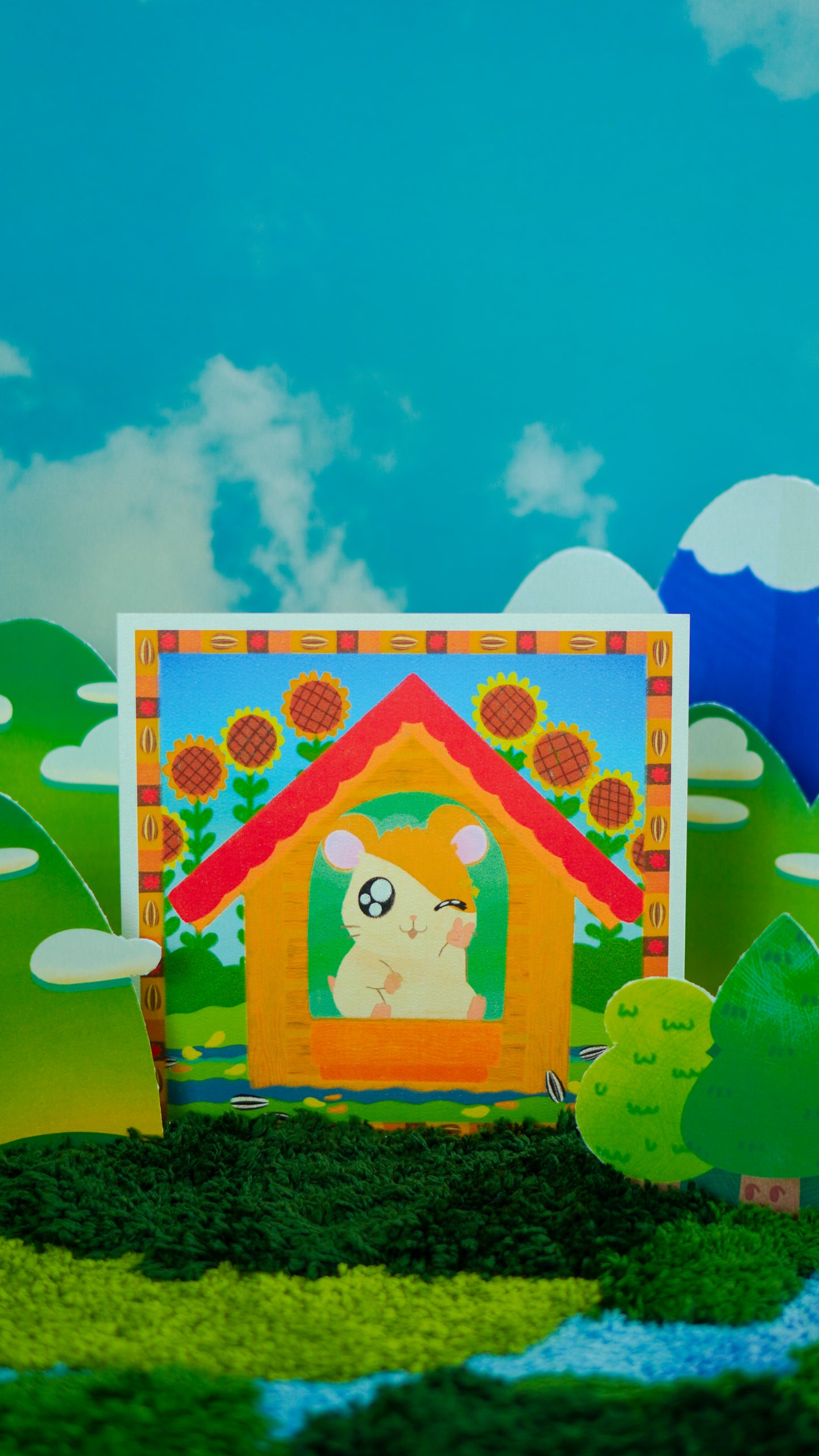 Hamtaro 8x8 Print